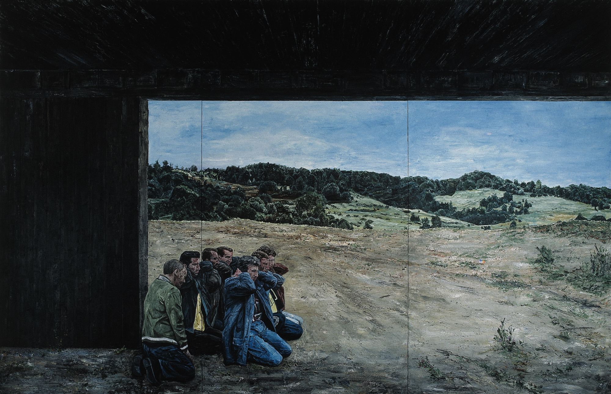 Srebrenica I, 350 x 540 cm, oil on canvas