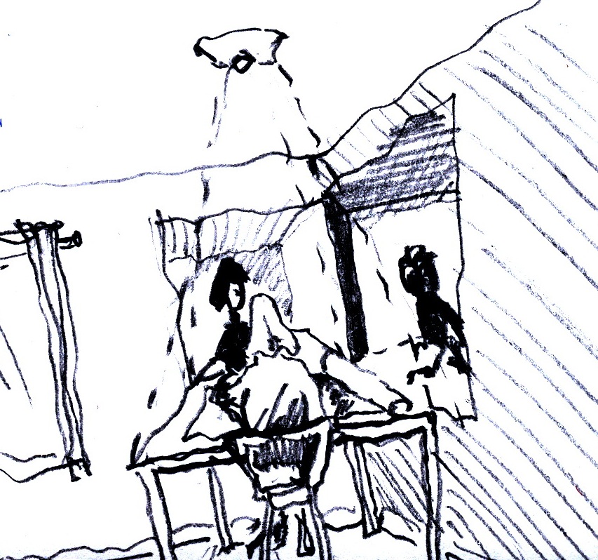 Our mediated sketching corner (Luleå-Delft-Stockholm)