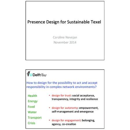 Lecture Caroline Nevejan 17 November 2014