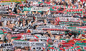 Supporters of Zaglebie Sosnowiec