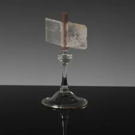 Cut Iceland Spar by Anna Carlgren (crystallized calcium carbonate gives double refraction)