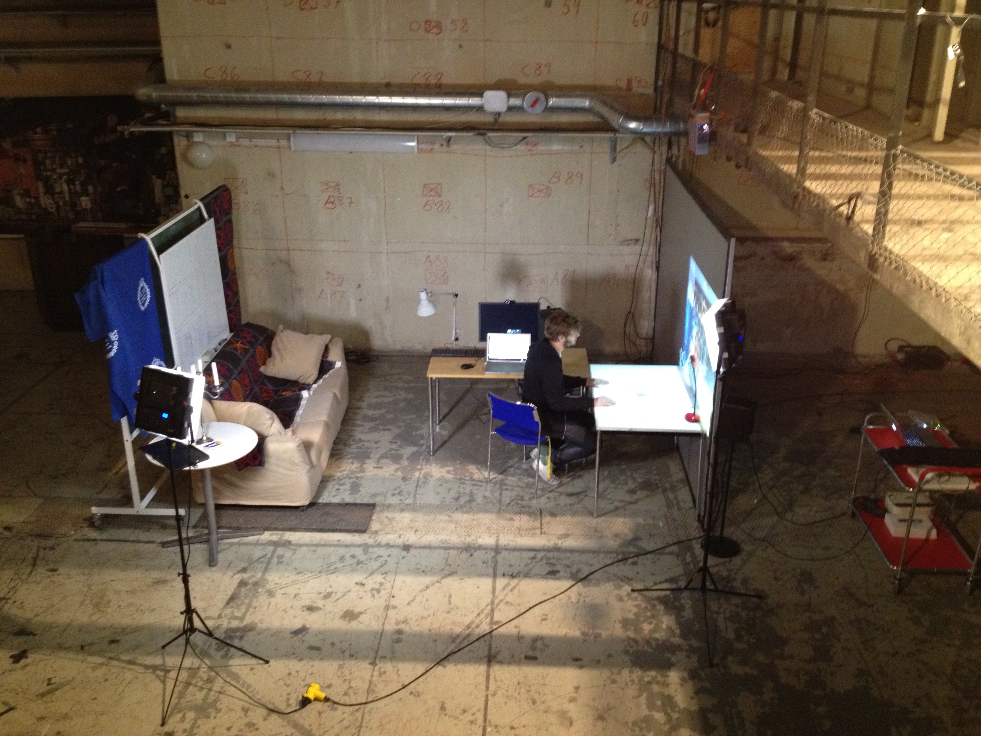 The workspace in the Presence Lab