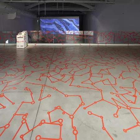 Red Fungus, collaborative installation, LABoral, Gijon by Luna Maurer
