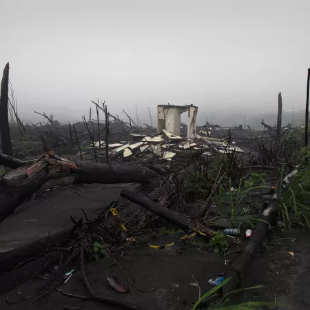 Mount Merapi, Yogyakarta (Indonesia) March 2010. Field trip to prepare an artist residency project at the House of Natural Fiber (HONF). Through terraforming principles, life will be brought back to an area devastated by volcanic eruptions.