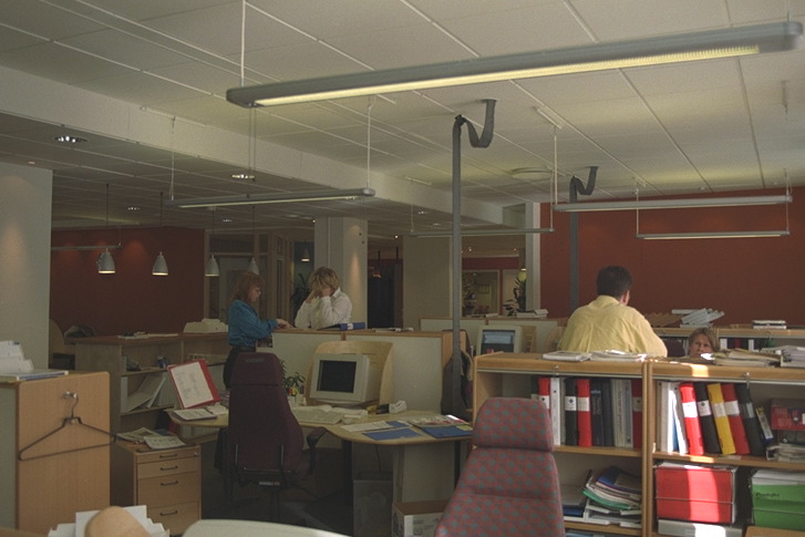 Fig. 15 A typical open plan workplace where presence is taken for granted.