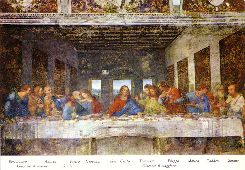 Fig. 1 The Last Supper by Leonardo da Vinci, depicting Jesus surrounded by his disciples.