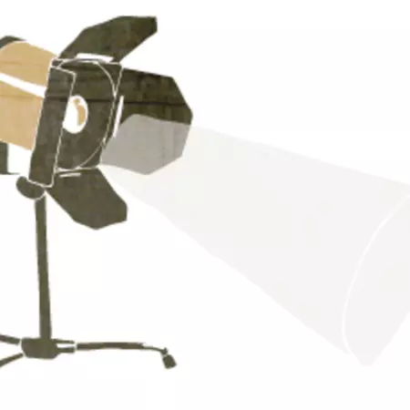 Fighting and struggling through an audition.