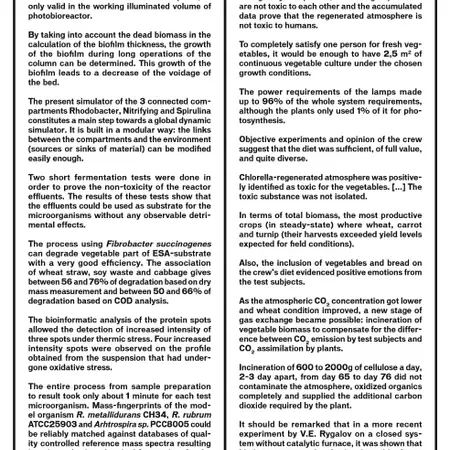 First Room for MELiSSA, 2010 (with Tine Holvoet).