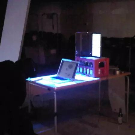 Each table offered a sketching surface and a visual & audio communication channel