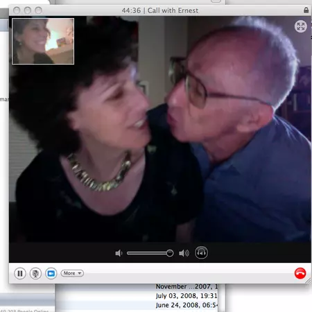 Watching my folks, being somewhat oblivious to the camera