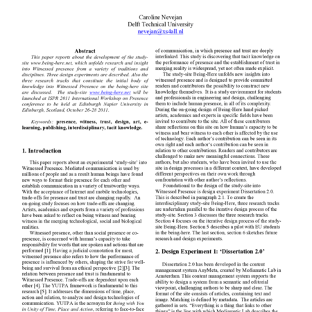 Making the Being-Here site