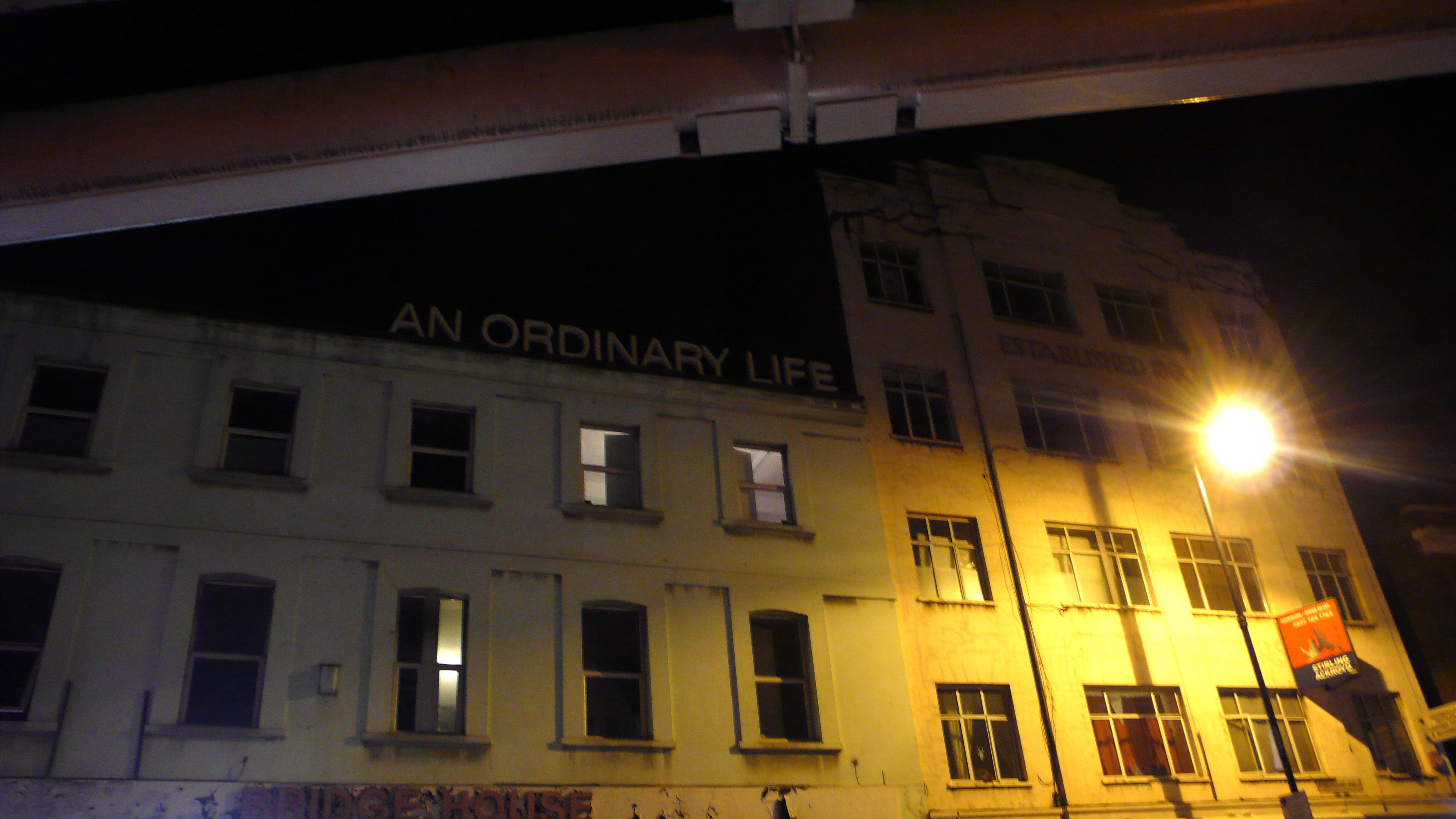 An Ordinary Life in Shoreditch. Photographic Print 160x90cm,