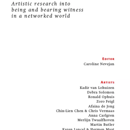 Witnessing You, artistic research into being and bearing witness