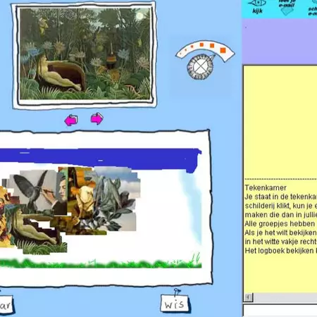 Painting online by cut, copy, paste in famous paintings and havng a digiatl journal for collecting all this