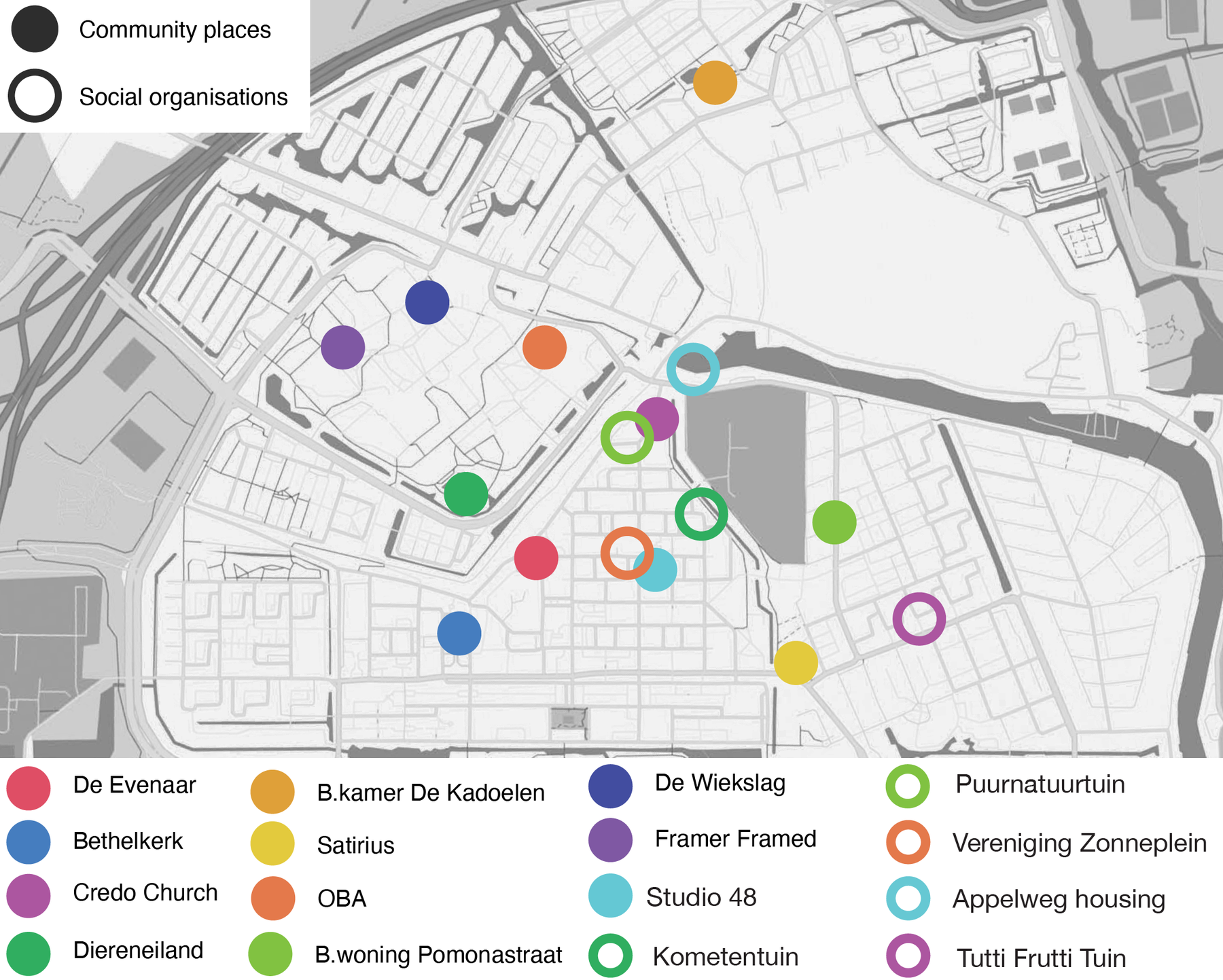 TO Rhythm Research / Research Places Map