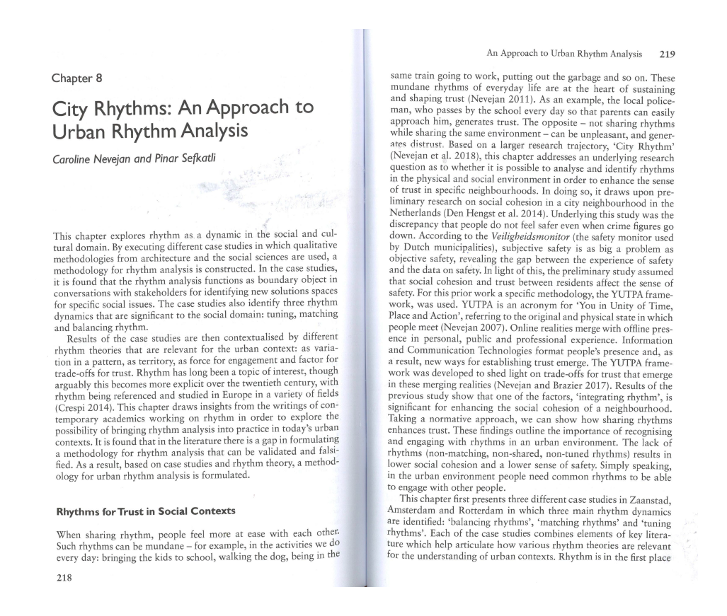 City Rhythm, an approach to urban rhythm analysis, screenshot 1