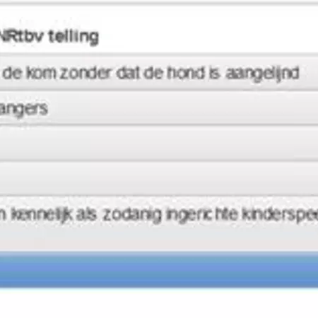 Sanctie: hond